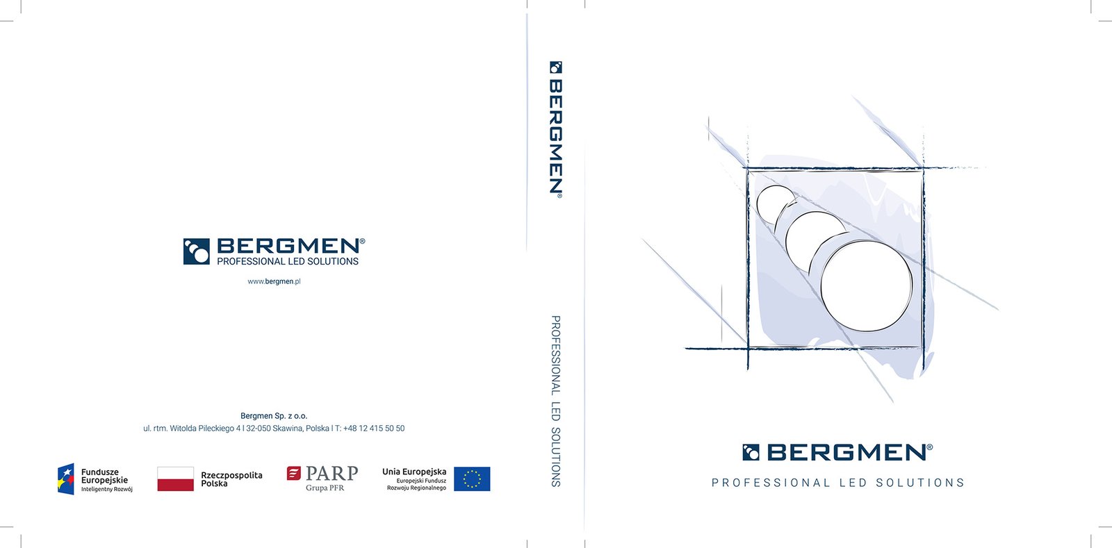 Zdjęcie okładki katalogu produktowego Bergmen zmontowanej i przygotowanej do druku
