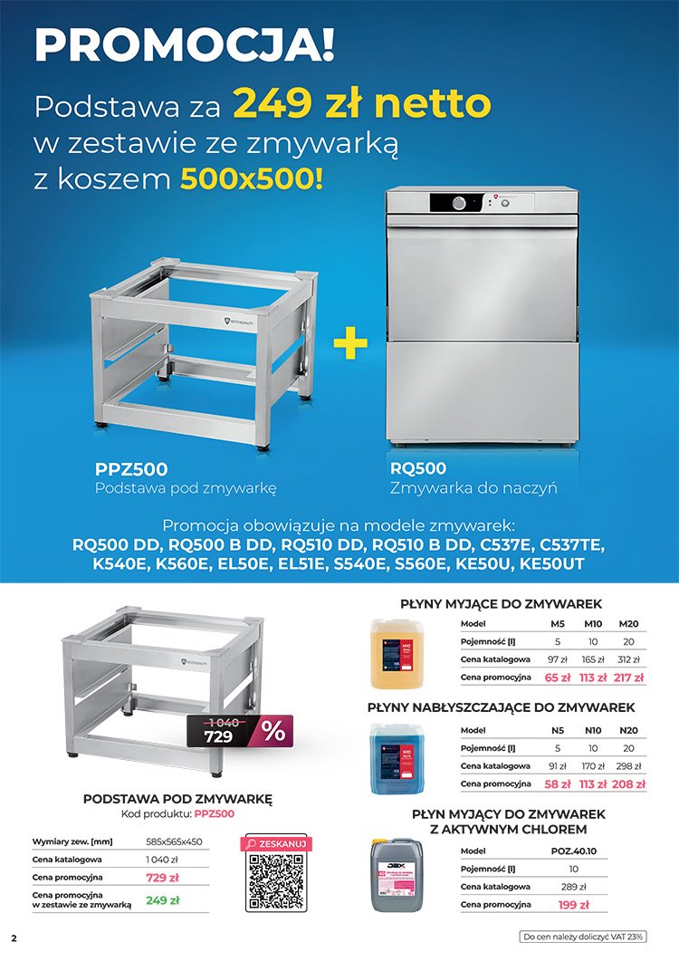 Zdjęcie strony gazetki reklamowej Multi Gastro z prezentacją wyróżnionego promocyjnego produktu