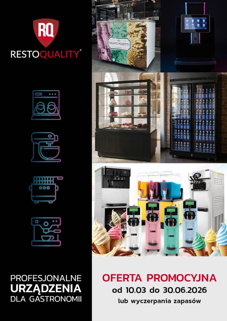Zdjęcie okładki gazetki reklamowej Resto Quality z urządzeniami gastronomicznymi