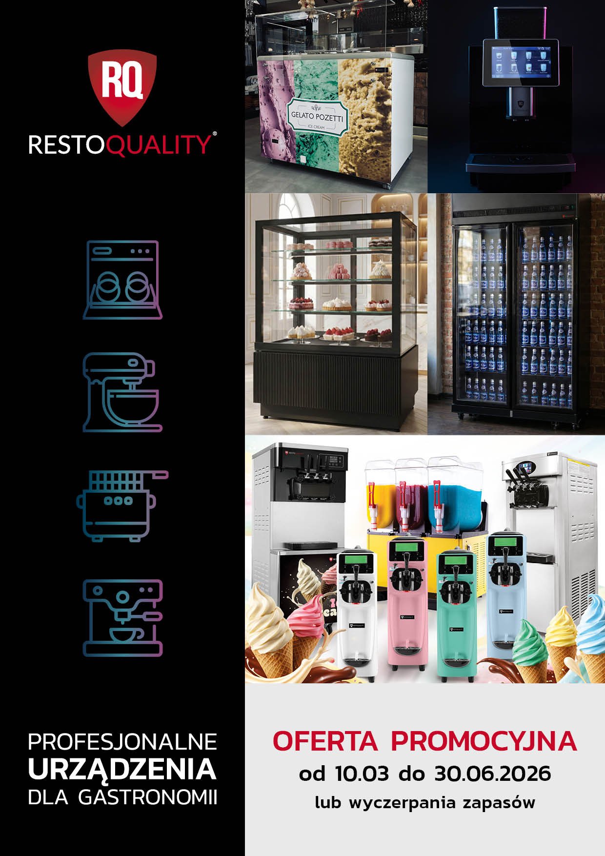 Zdjęcie okładki gazetki reklamowej Resto Quality z urządzeniami gastronomicznymi
